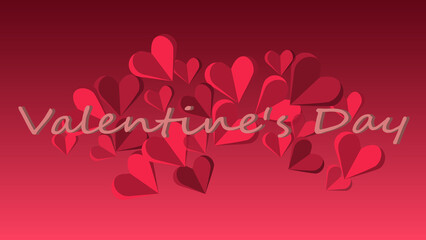 valentines day card design illustration decorative elements background typography and website