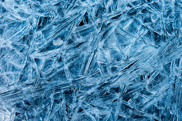 Eiskristalle Details Abstrakt 