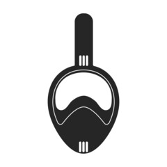 Diver glasses vector icon.Black vector icon isolated on white background diver glasses.