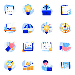 Pack of Business Flat Icons

