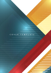 Abstract business template. Brochure layout, modern cover design annual report, poster, A4 flyer with rectangles, triangles, squares diagonal lines. Vector