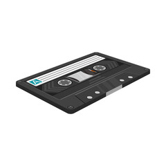 Fototapeta premium Isolated object of cassette and audio sign. Graphic of cassette and tape vector icon for stock.