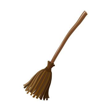 Isolated object of broom and tool icon. Web element of broom and panicle stock symbol for web.