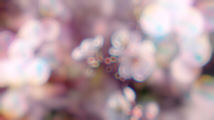 Abstract blurred floral glowing background.