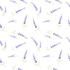 Lavender Pattern Print Wallpaper Botanic Botanical Flora Floral 