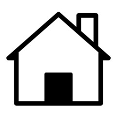 Home Flat Icon Isolated On White Background