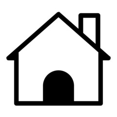Home Flat Icon Isolated On White Background