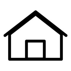 Home Flat Icon Isolated On White Background