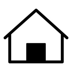 Home Flat Icon Isolated On White Background
