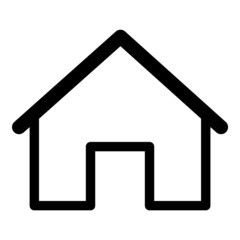 Home Flat Icon Isolated On White Background