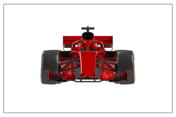 Naklejka premium 3d illustration of an F1 car.