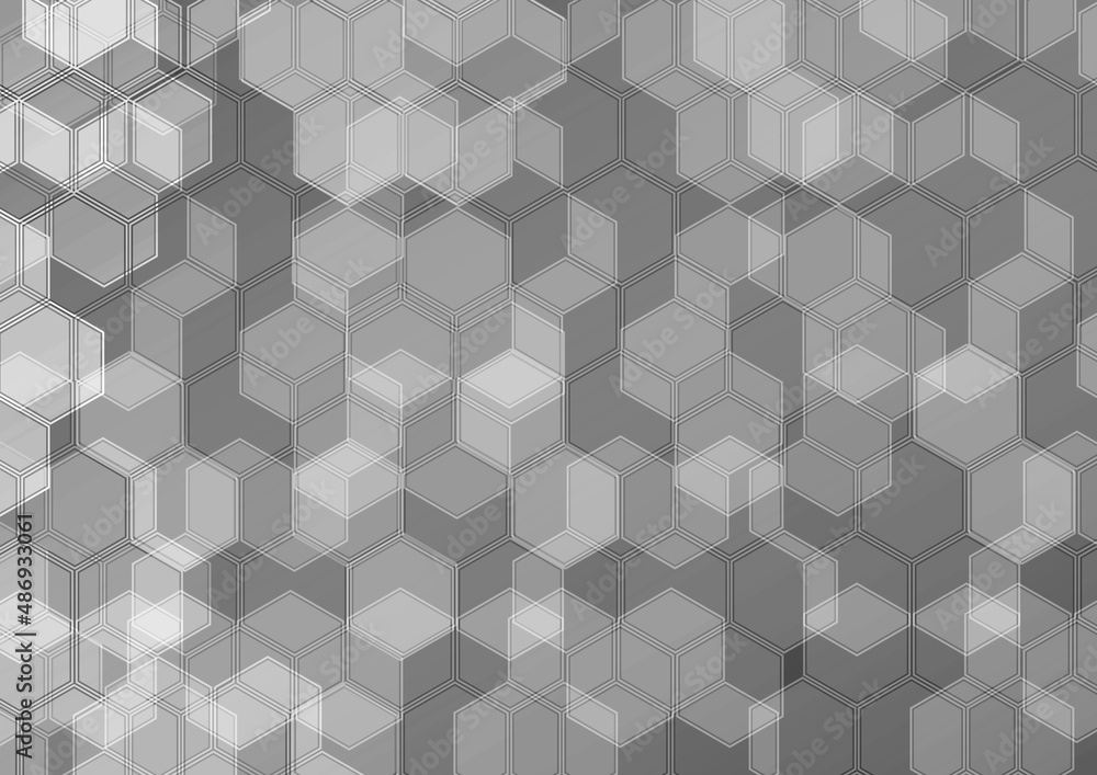 Poster abstract vector hexagon pattern background, abstract geometric background design,illustration vector
