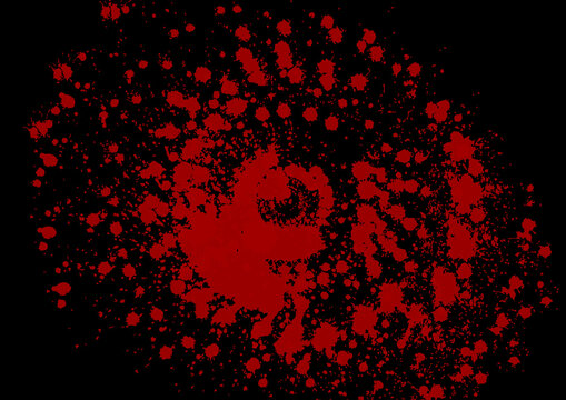 abstract vector splatter ink red color on black color design background, illustration vector design background.