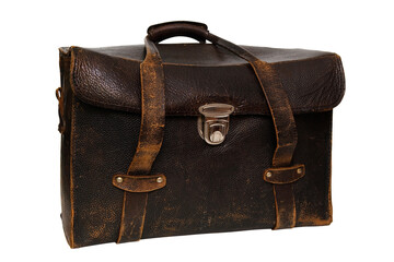 A big old leather bag for photographic equipment