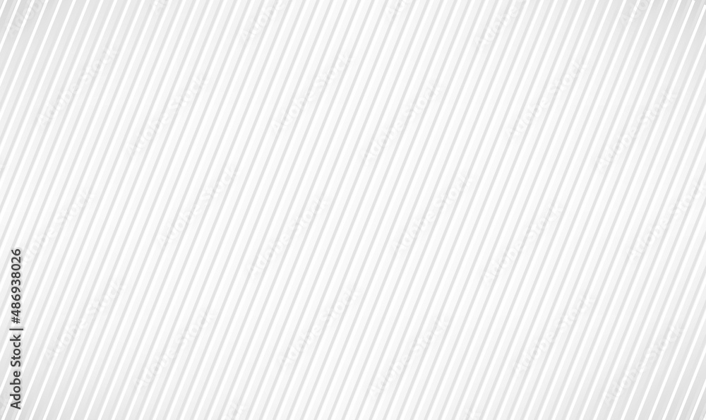Poster white abstract background with grey diagonal lines stylish. vector 3d pattern with grey gradient lin