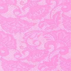 Pink wedding background like lace pattern. Subtle floral motif. Feminine colors.  - obrazy, fototapety, plakaty