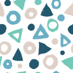 Een eenvoudige naadloze achtergrond met een abstract patroon in blauwe tinten.