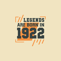 Birthday of Legend 1922, Legends are born in 1922