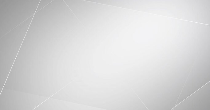 4k Light grey white looped gradient abstract background. Business video corporate presentation, birthday party backdrop. Endless pure tech transition. Blank space for text. Moving straight soft border