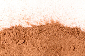 cocoa powder isolated