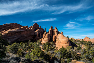 Rocks in the Arches Park like old ships