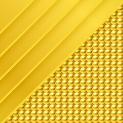 Golden luxury background with golden beads. Vector illustration.