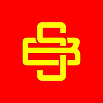 Initial SB, BS, ESB, SEB, monogram logo vector