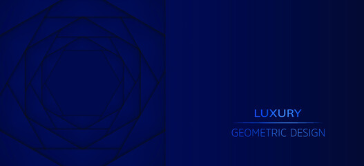 Obraz premium Blue geometric background. Vector illustration. 