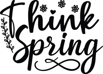 Think spring vector arts design