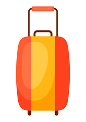 Illustration of suitcase. Image for travel or trip.