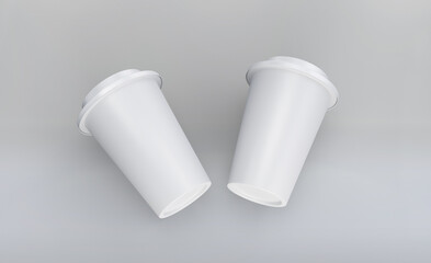 3d render coffee cup mockup design