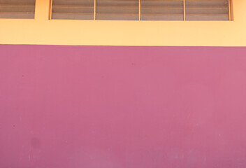 Orange and Burgundy Wall