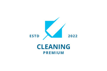 Creative cleaning service logo. cleaning house, logo inspirations vector