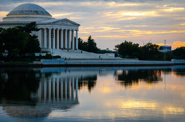 Jefferson Memorial during sunset - Washington D.C. United States of America