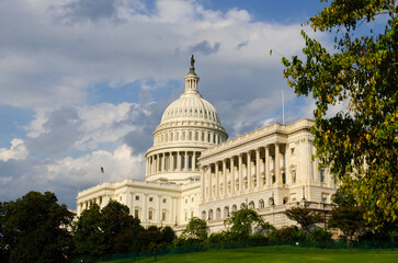 Fototapeta na wymiar United States Capitol building - Washington DC, United States