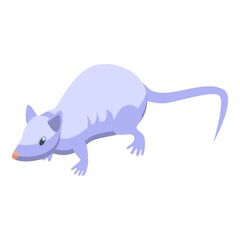 Lab mouse icon isometric vector. Rat animal. Experiment mice