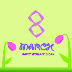 HAPPY WOMAN`S DAY CARD