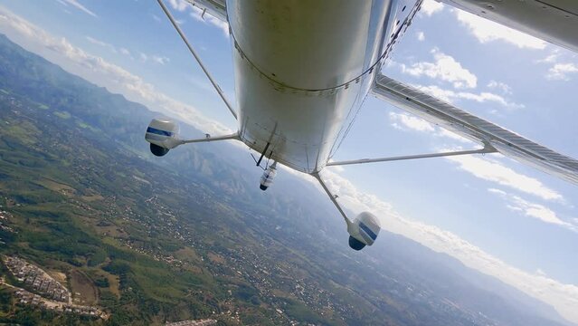 Flying over Valles del Tuy, Miranda State. Venezuela