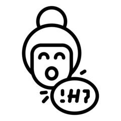 Teacher abuse icon outline vector. School violence. Kid problem