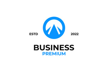 Elegant circle professional business logo design vector. worker tie icon design vector.