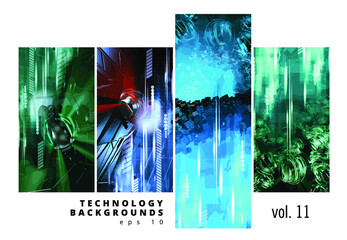 Futuristic technology style. Elegant tech background banners or presentations, vector