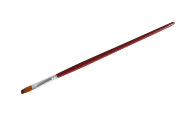 Clean paintbrush isolated on white. Art supplies