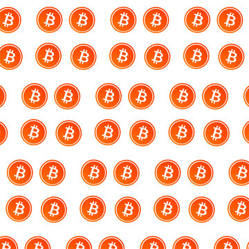 icons set bitkoin pattern