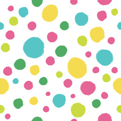 Seamless pattern with abstract ornament in bright summer colors.