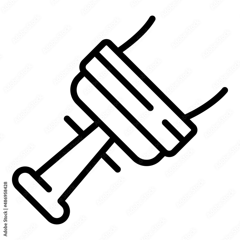 Poster clean window icon outline vector. house service. window work