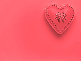 coral Day of Valentine background