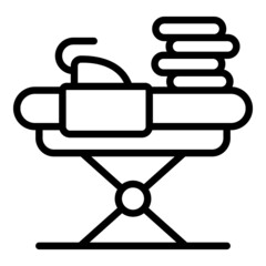 Household ironing icon outline vector. Home service. Cleaning work