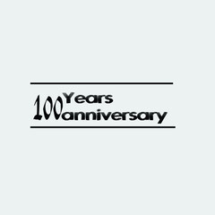 100 year anniversary rise vector, icon,logo, stamp illustration