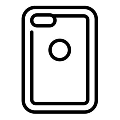 Shockproof phone case icon outline vector. Mobile cover. Device protect