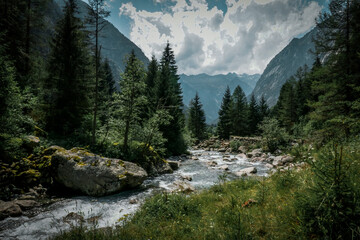 Fototapeta Rzeka w górach obraz